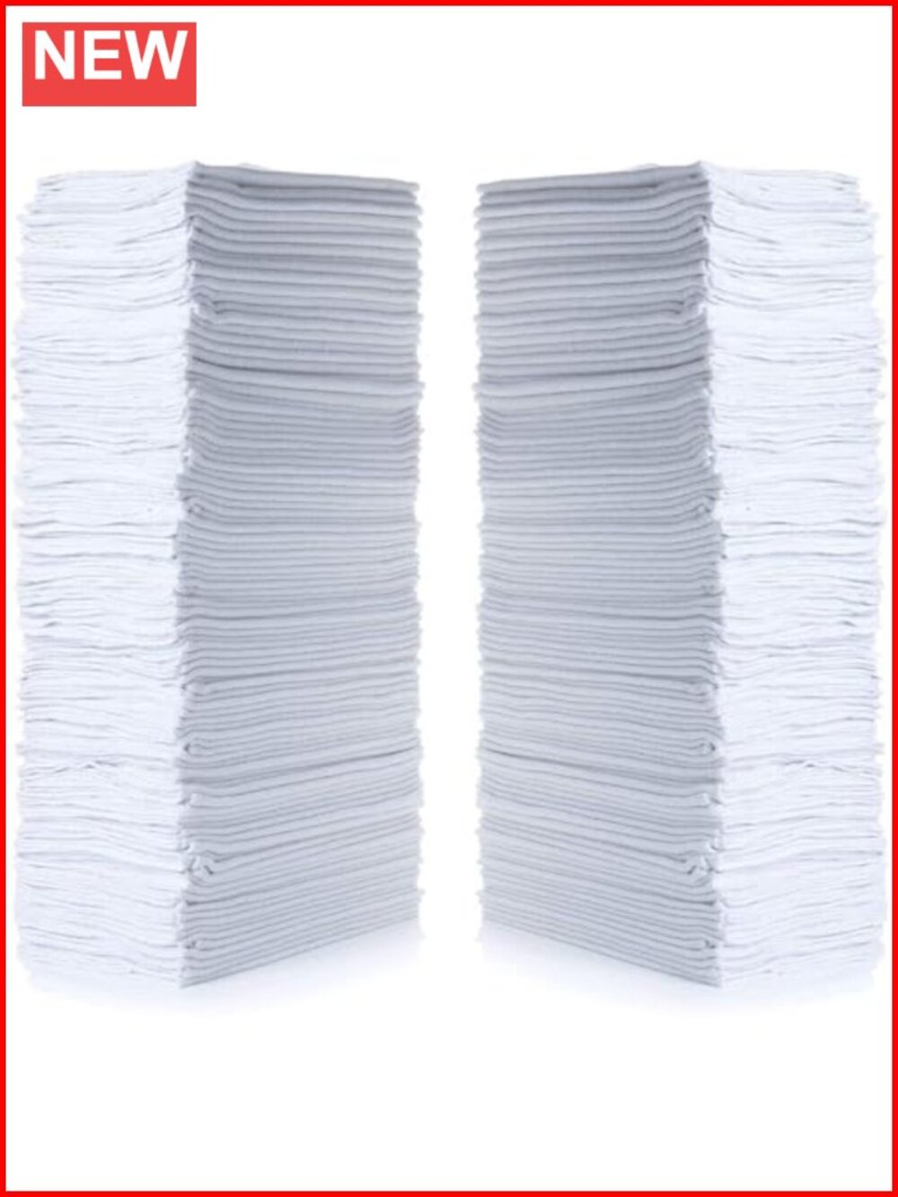 Cotton Shop Towels 145 Pack 14x12 Reusable Cleaning Rags Garage Home Auto